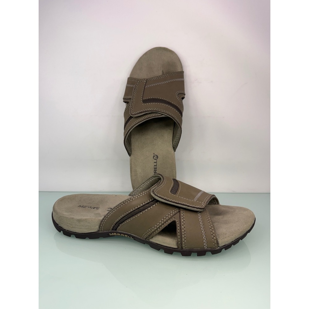 Merrell Outdoor Slides Boulder Mens 9 Brown Gorpcore Hiking Mule Sandals Slides